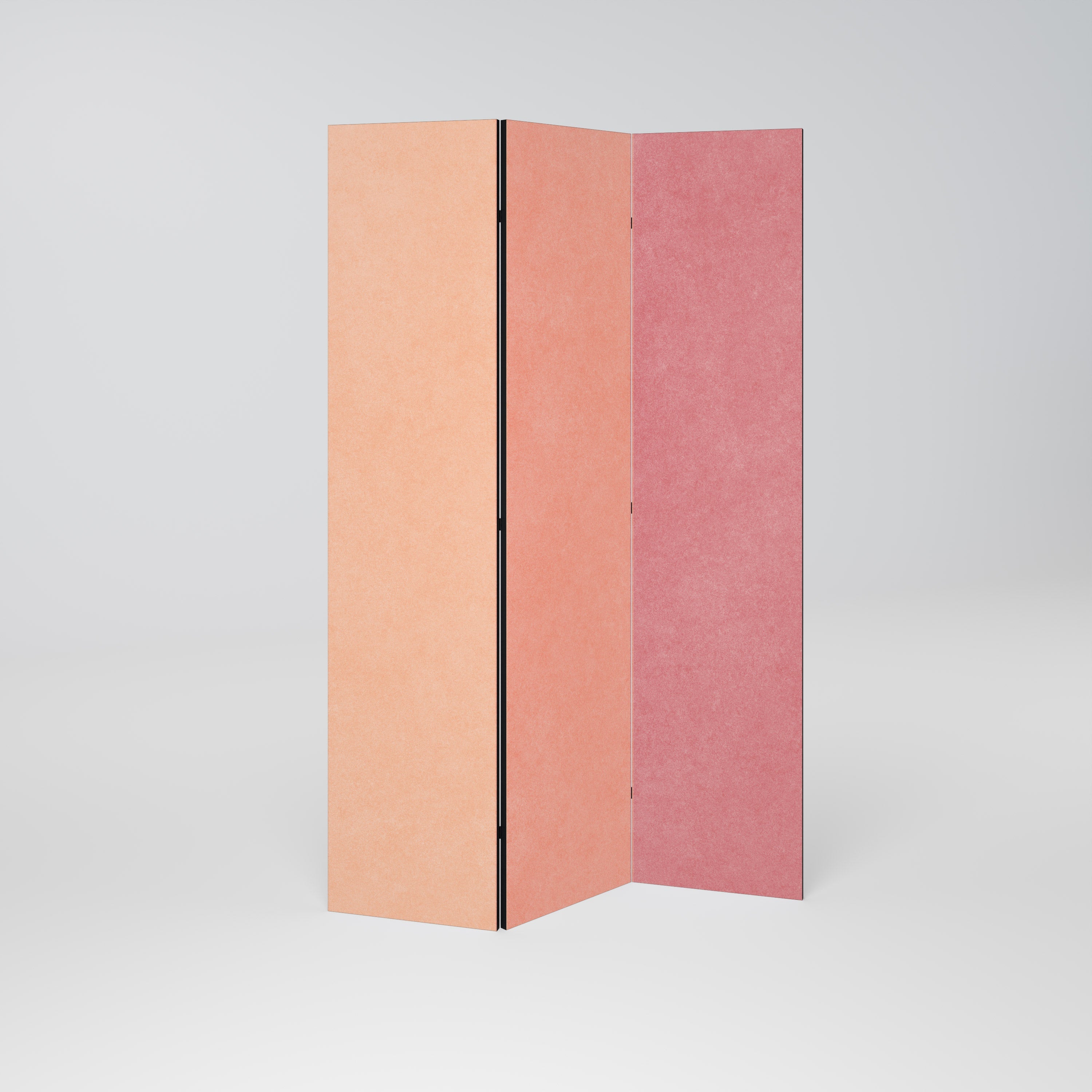 DUKTAR SOM ROSA SPIRIT Dekorativ rumsavdelare med 3 paneler