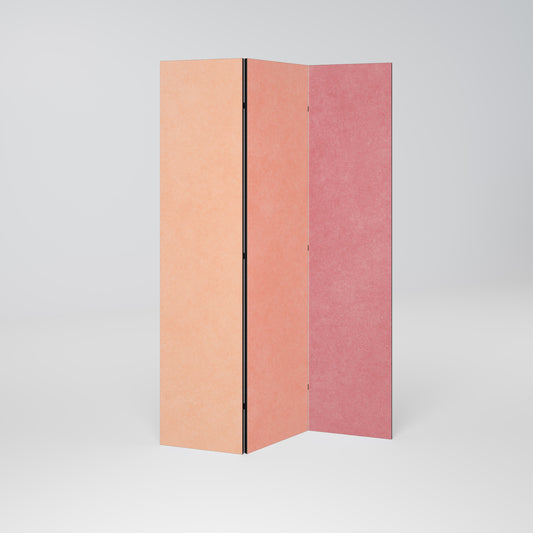 DUKTAR SOM ROSA SPIRIT Dekorativ rumsavdelare med 3 paneler