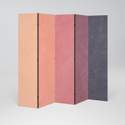 SMELLS LIKE PINK SPIRIT Decorative 5-Panel Room Divider