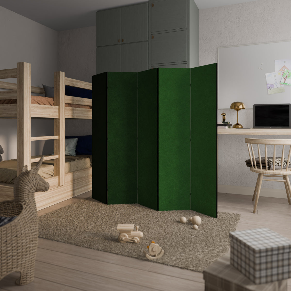GREEN YOURSELF Dekorativ rumsavdelare – 5 paneler