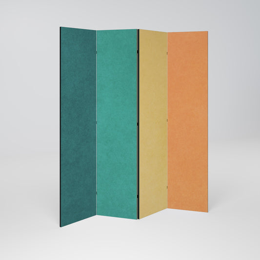 VIVA LA COLOR Dekorativ rumsavdelare med 4 paneler