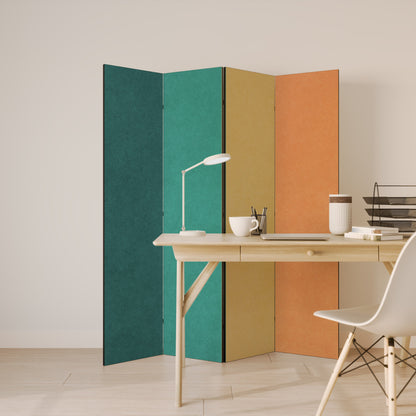 VIVA LA COLOR Dekorativ rumsavdelare med 4 paneler