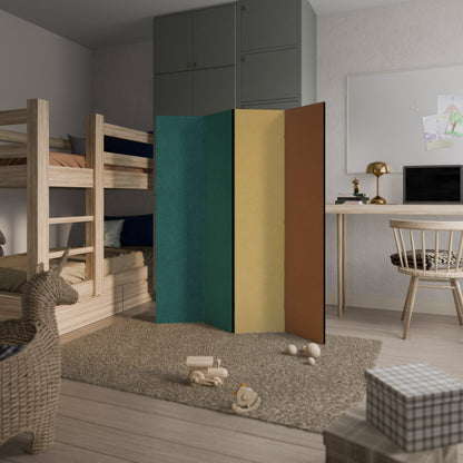 VIVA LA COLOR Dekorativ rumsavdelare med 4 paneler