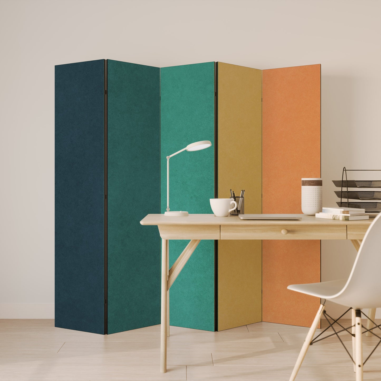 VIVA LA COLOR Dekorativ rumsavdelare med 5 paneler