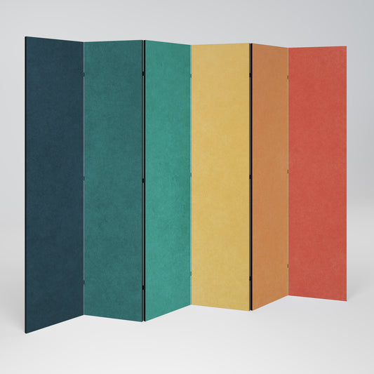 VIVA LA COLOR Decorative 6-Panel Room Divider