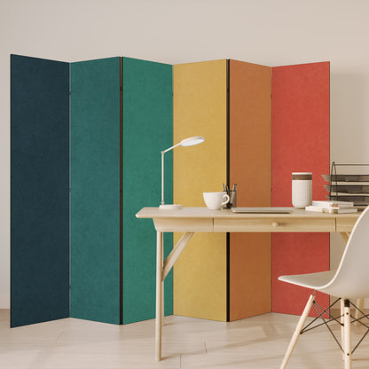 VIVA LA COLOR Dekorativ rumsavdelare med 6 paneler