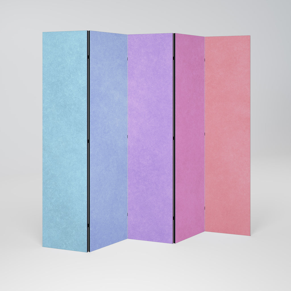 MY HEART WILL COLOR ON Dekorativ rumsavdelare – 5 paneler