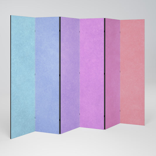 MY HEART WILL COLOR ON Decorative 6-Panel Room Divider