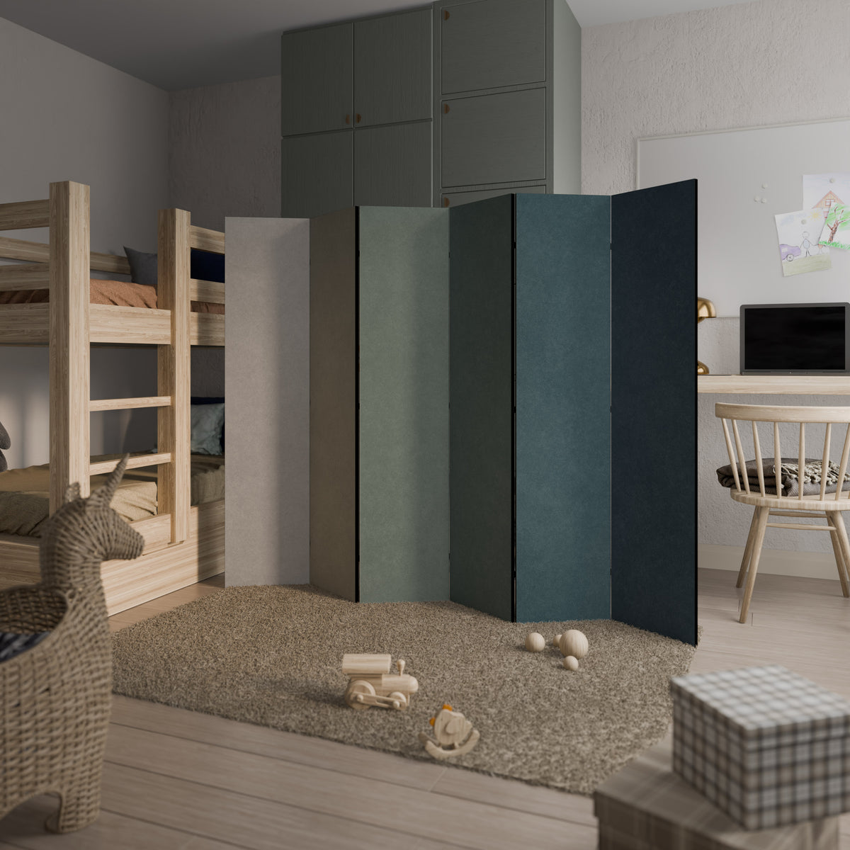 NORTH SEA ROMANCE 6-Panel Room Divider