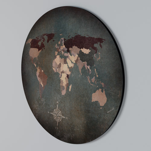 EARTH'S ARTISTIC TESSERAE Rund väggdekor