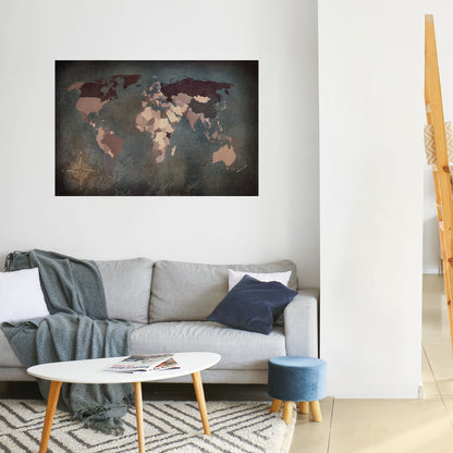 EARTH'S ARTISTIC TESSERAE Peel and Stick Horizontal Poster