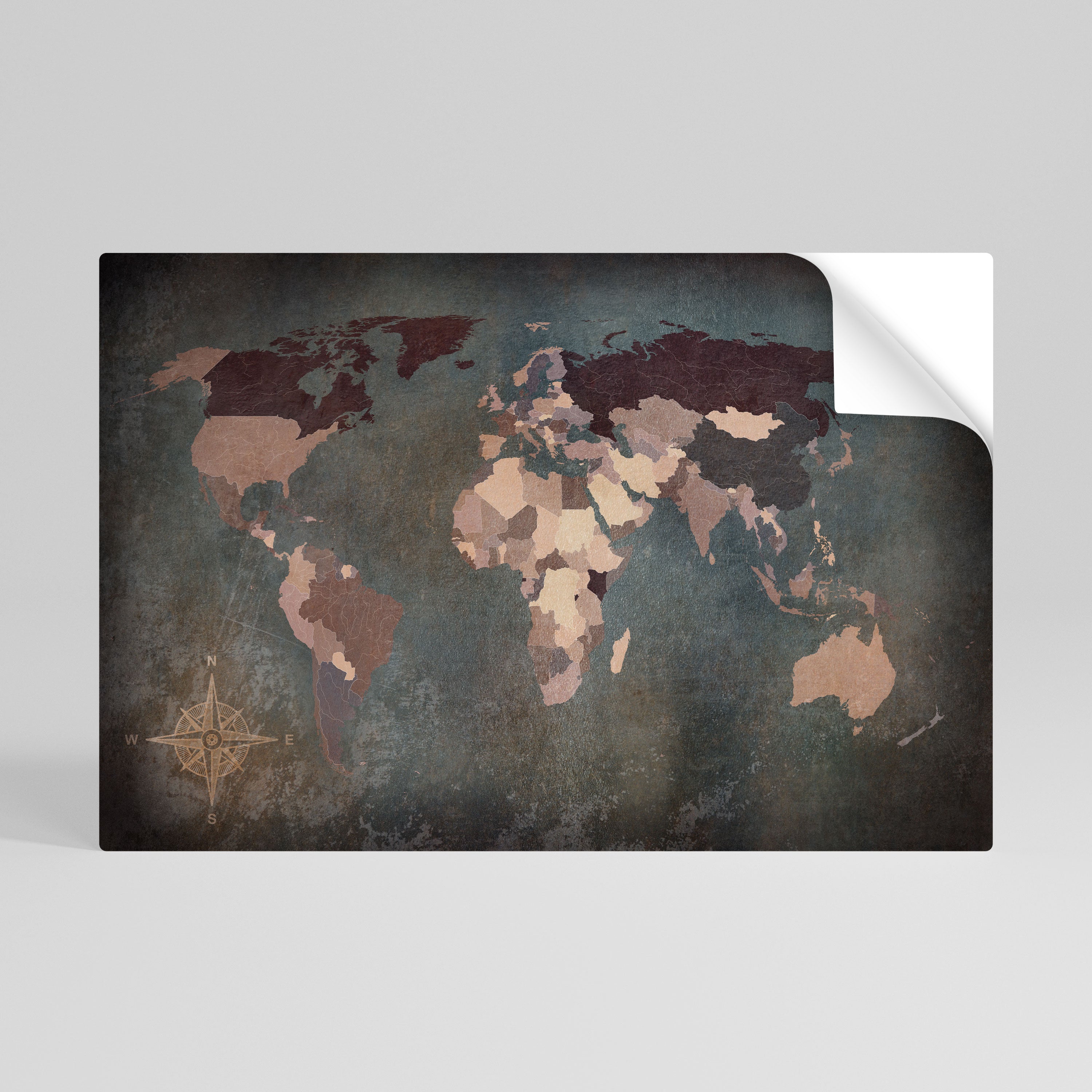 EARTH'S ARTISTIC TESSERAE Självhäftande Horisontell Poster