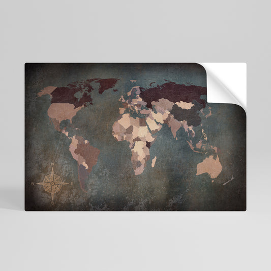 EARTH'S ARTISTIC TESSERAE Självhäftande Horisontell Poster