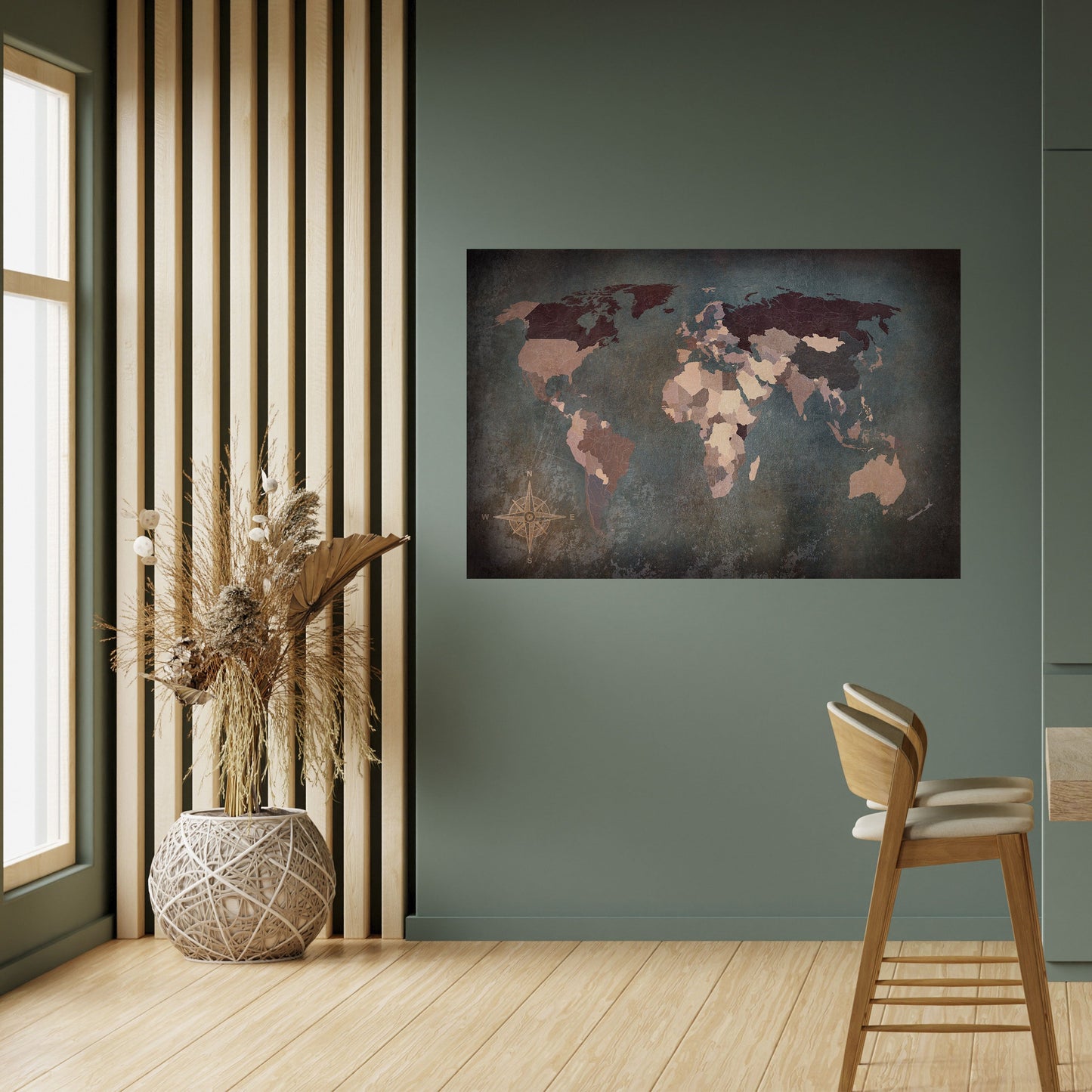 EARTH'S ARTISTIC TESSERAE Peel and Stick Horizontal Poster