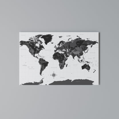 GLOBAL SHADOWS Horizontal Canvas Print