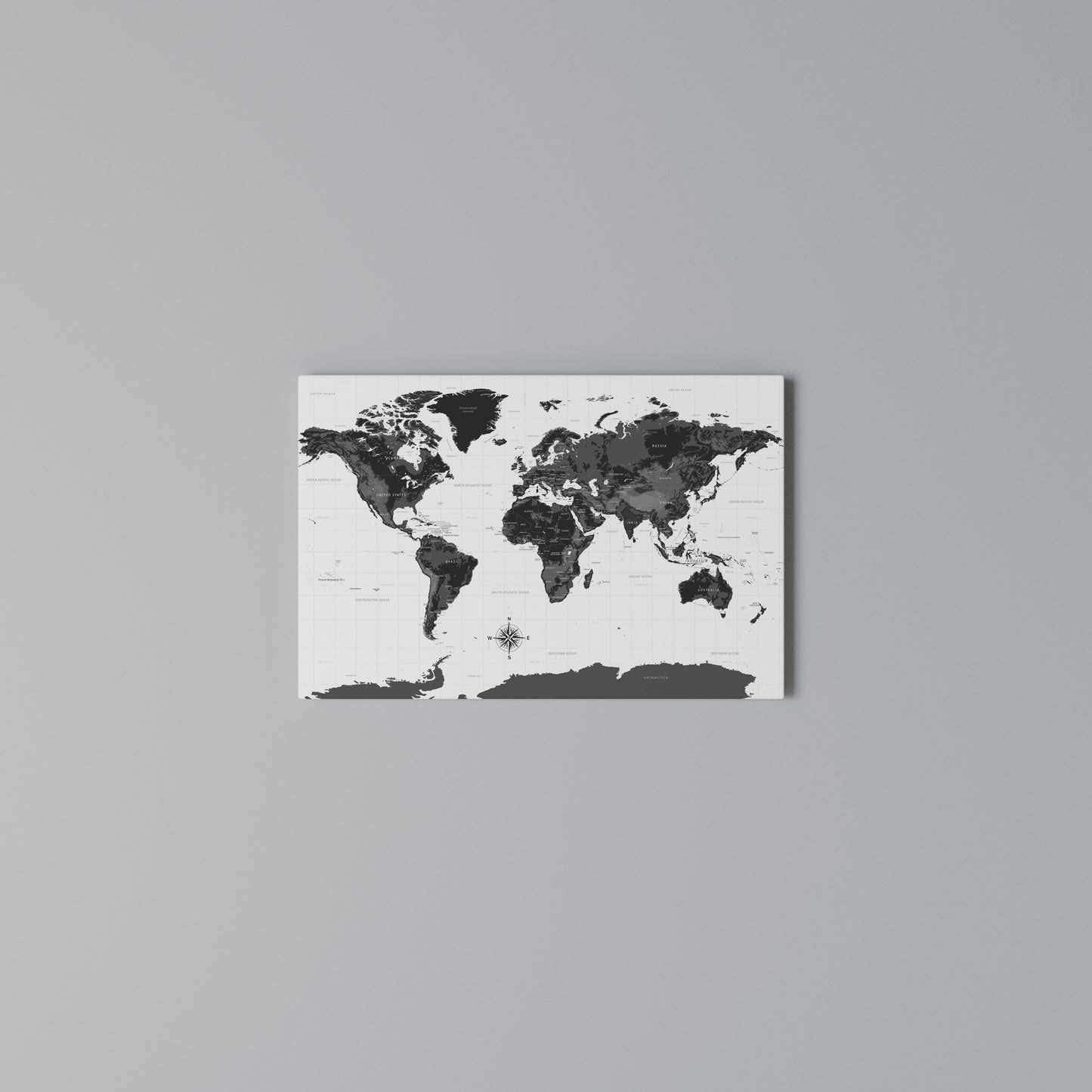 GLOBAL SHADOWS Horizontal Canvas Print
