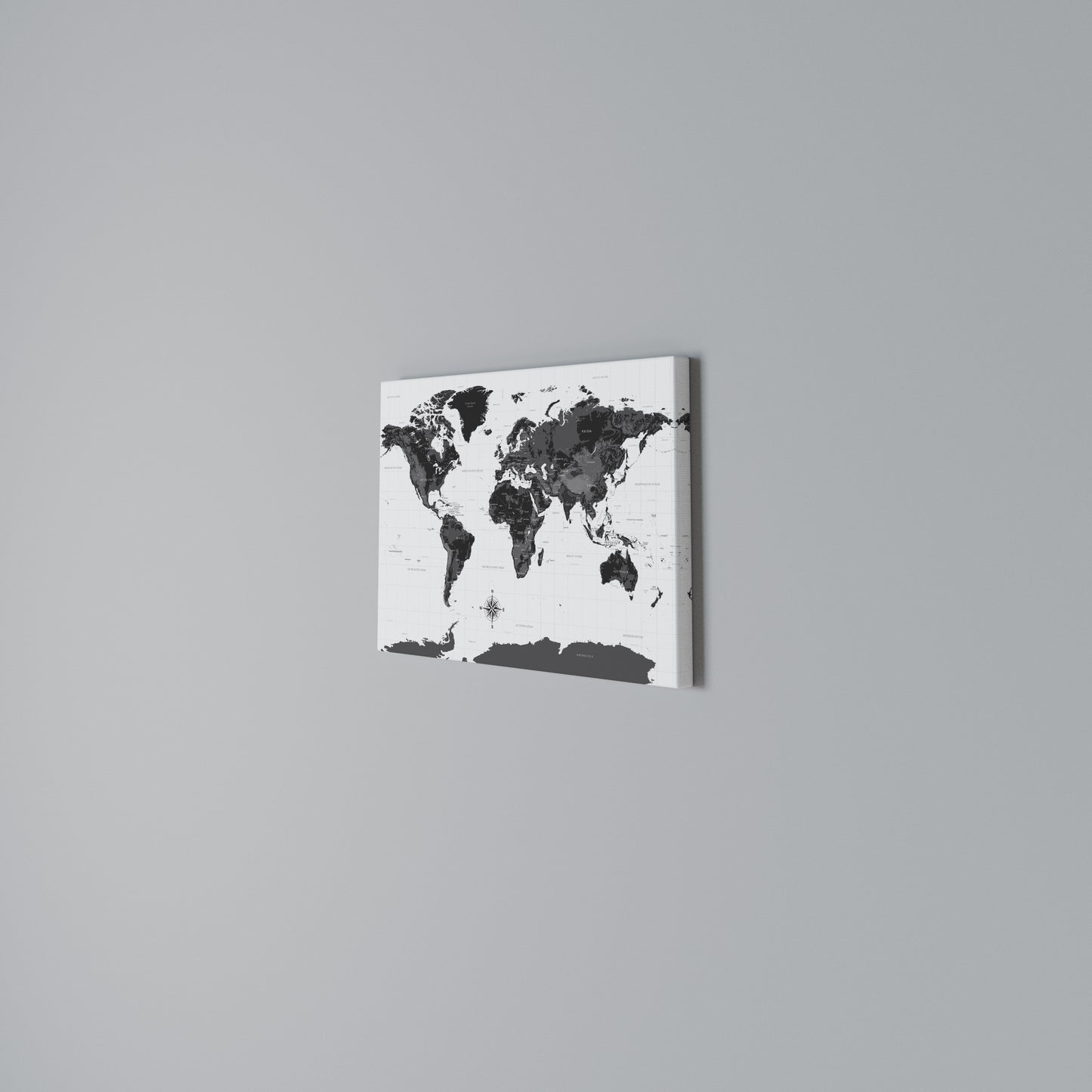 GLOBAL SHADOWS Horizontal Canvas Print