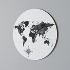 GLOBAL SHADOWS Round Wall Art