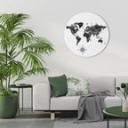 GLOBAL SHADOWS Round Wall Art