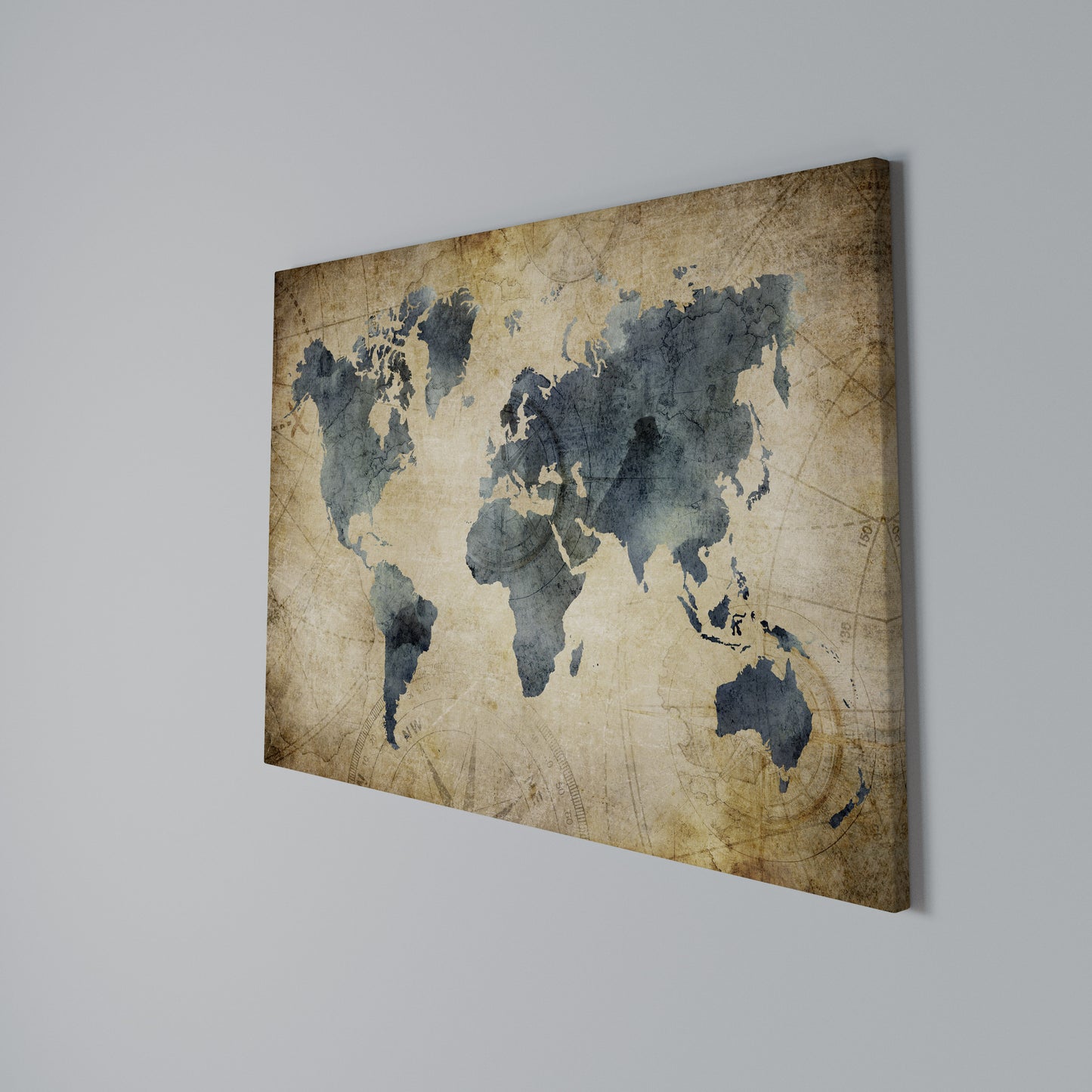 VINTAGE WORLDVIEW Horizontal Canvas Print