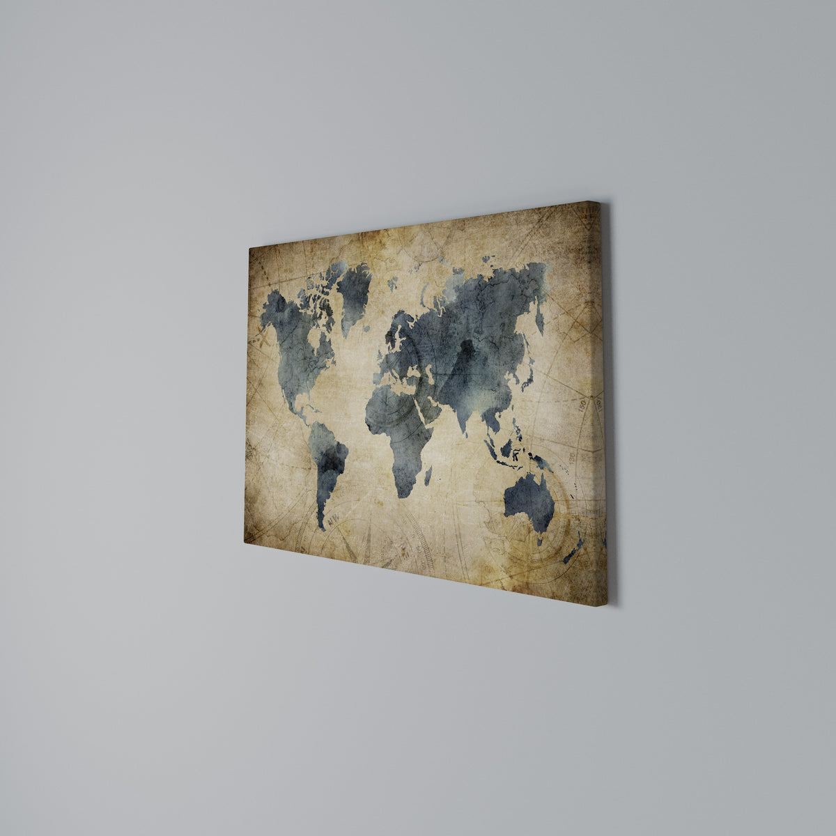 VINTAGE WORLDVIEW Horizontal Canvas Print