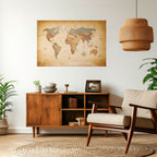 KARTA ÖVER FORNTIDA RESAREN, skalbar och självhäftande poster