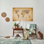 KARTA ÖVER FORNTIDA RESAREN, skalbar och självhäftande poster