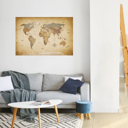 KARTA ÖVER FORNTIDA RESAREN, skalbar och självhäftande poster