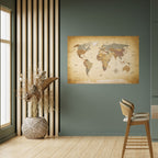 KARTA ÖVER FORNTIDA RESAREN, skalbar och självhäftande poster