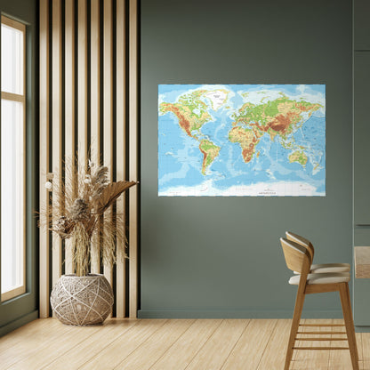 CONTINENTAL COLOR SYMPHONY Peel and Stick Horizontal Poster