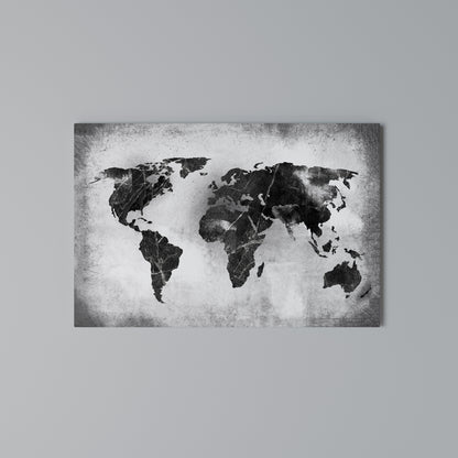 SHADOWED CONTINENTS Horizontal Canvas Print