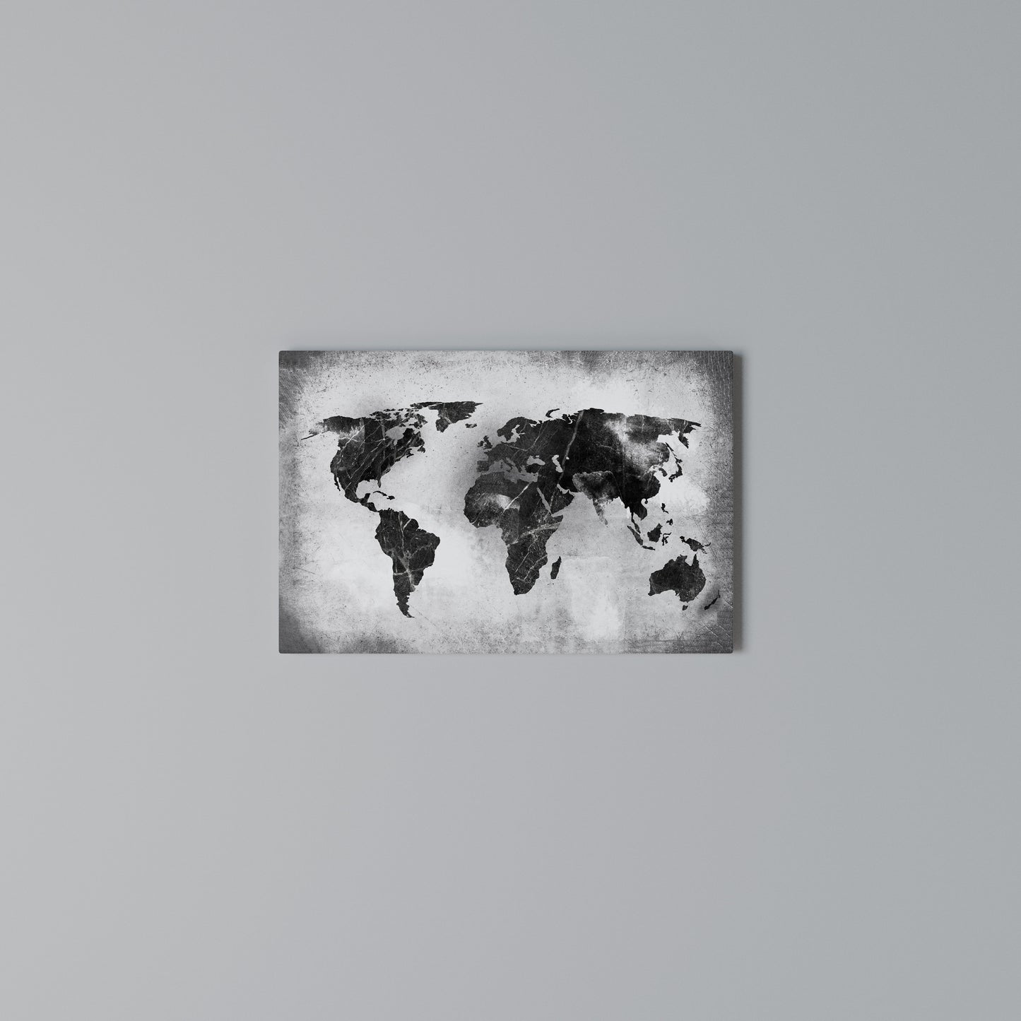 SHADOWED CONTINENTS Horizontal Canvas Print