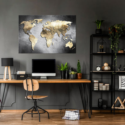 GOLDEN GLOBE TREASURE Horizontal Canvas Print