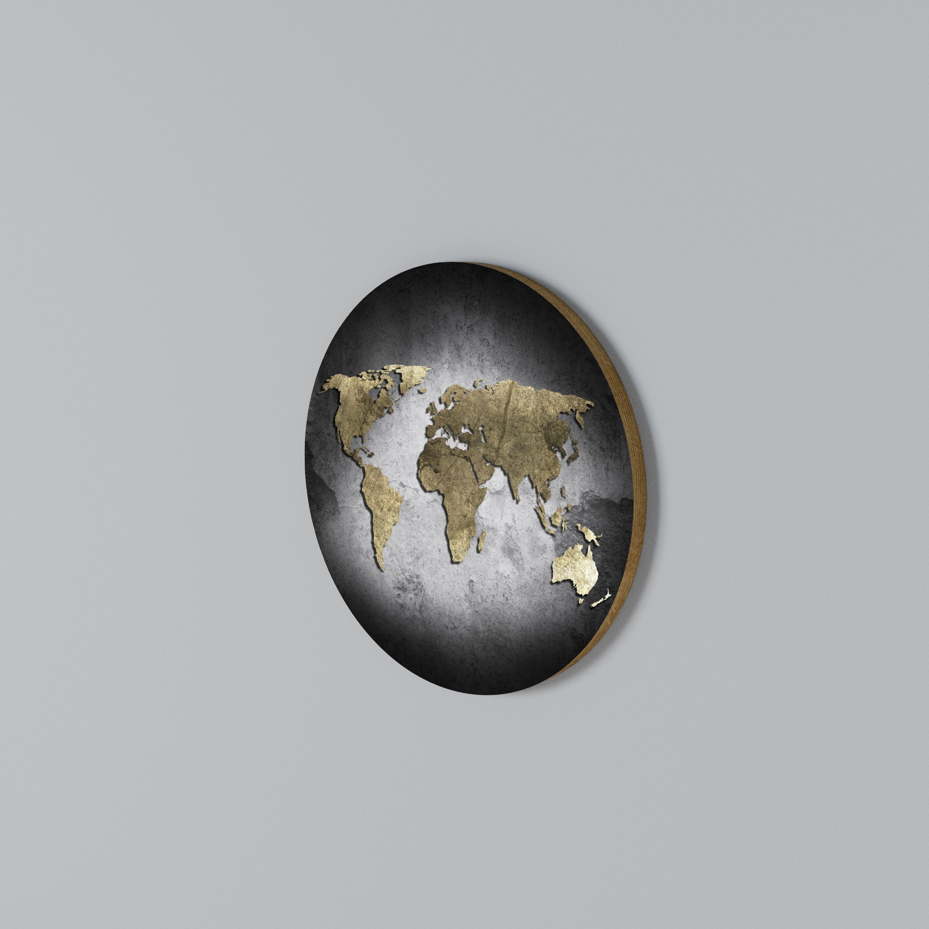 GOLDEN GLOBE TREASURE Rund väggdekor