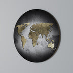 GOLDEN GLOBE TREASURE Round Wall Art