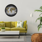 GOLDEN GLOBE TREASURE Round Wall Art