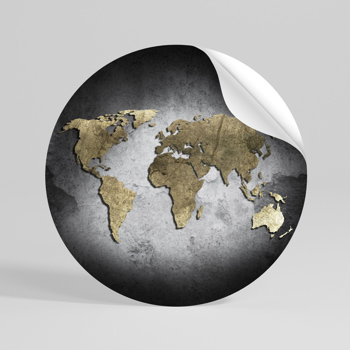 GOLDEN GLOBE TREASURE Rund väggdekal