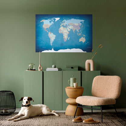 MAP OF DISCOVERY Peel and Stick Horizontal Poster