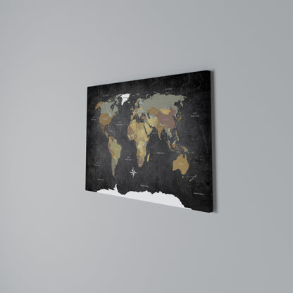 CONTINENTS OF CREATIVITY Horizontal Canvas Print
