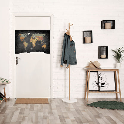 CONTINENTS OF CREATIVITY Peel and Stick Horizontal Poster