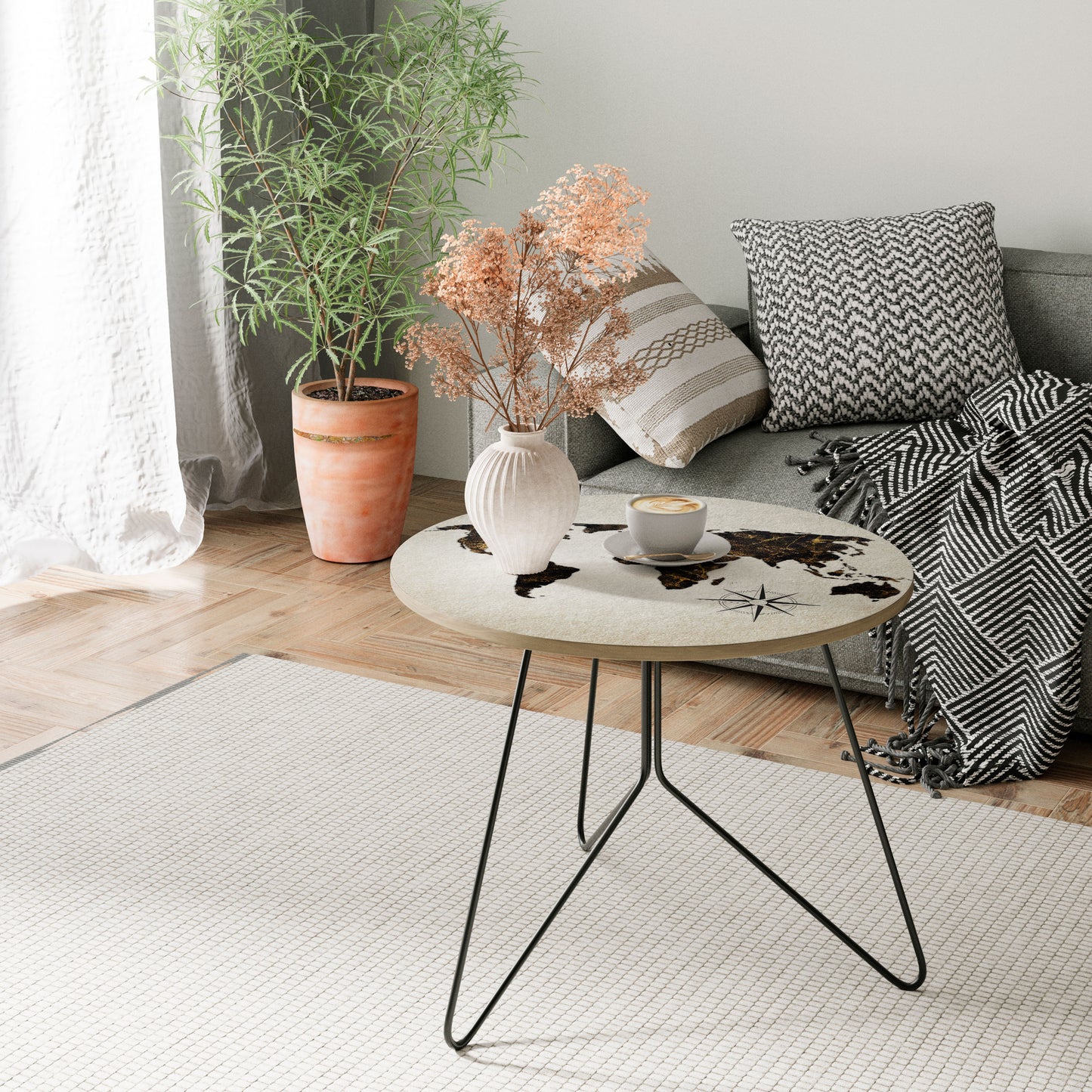 GOLDEN LINES GLOBE Coffee Table