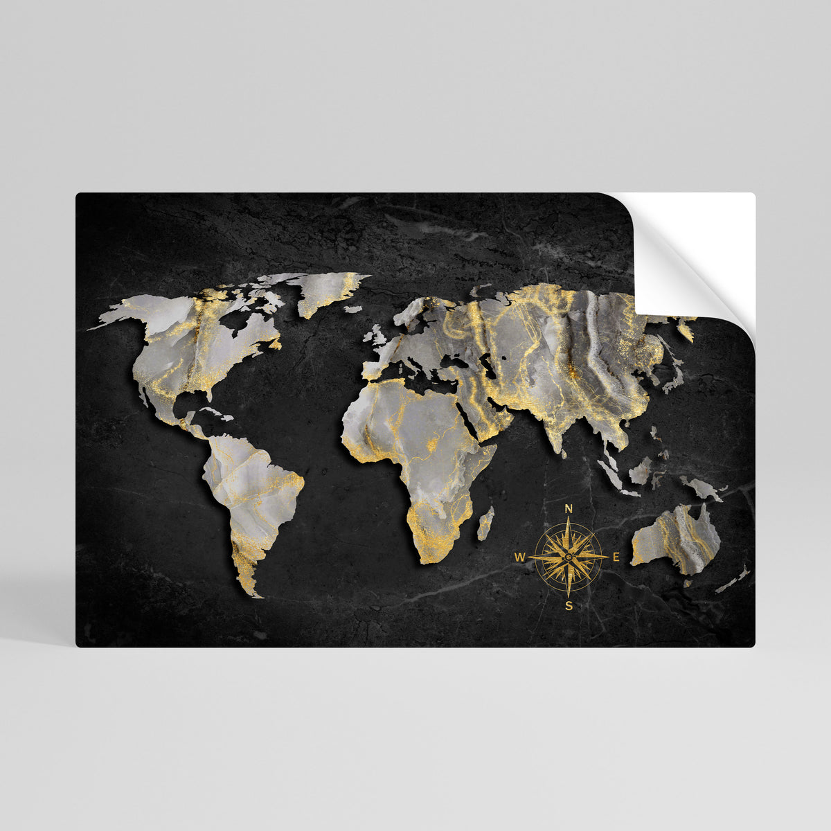 ELEGANT WORLDWIDE Peel and Stick Horizontal Poster