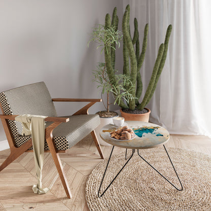 AZURE GILDED MAP Coffee Table 60