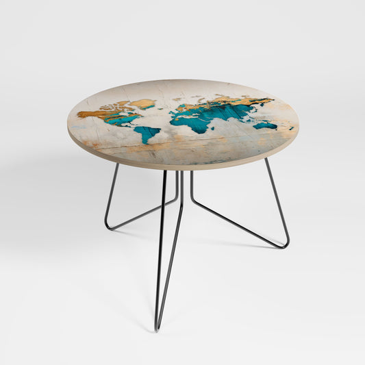 AZURE GILDED MAP Coffee Table 69