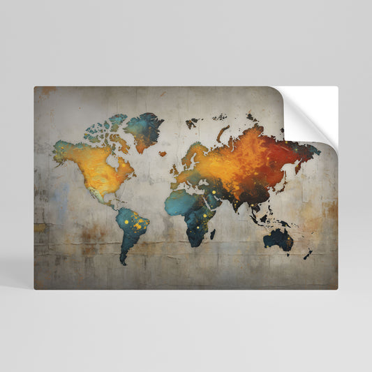 GLOBAL HUES EXPLORED Självhäftande Horisontell Poster