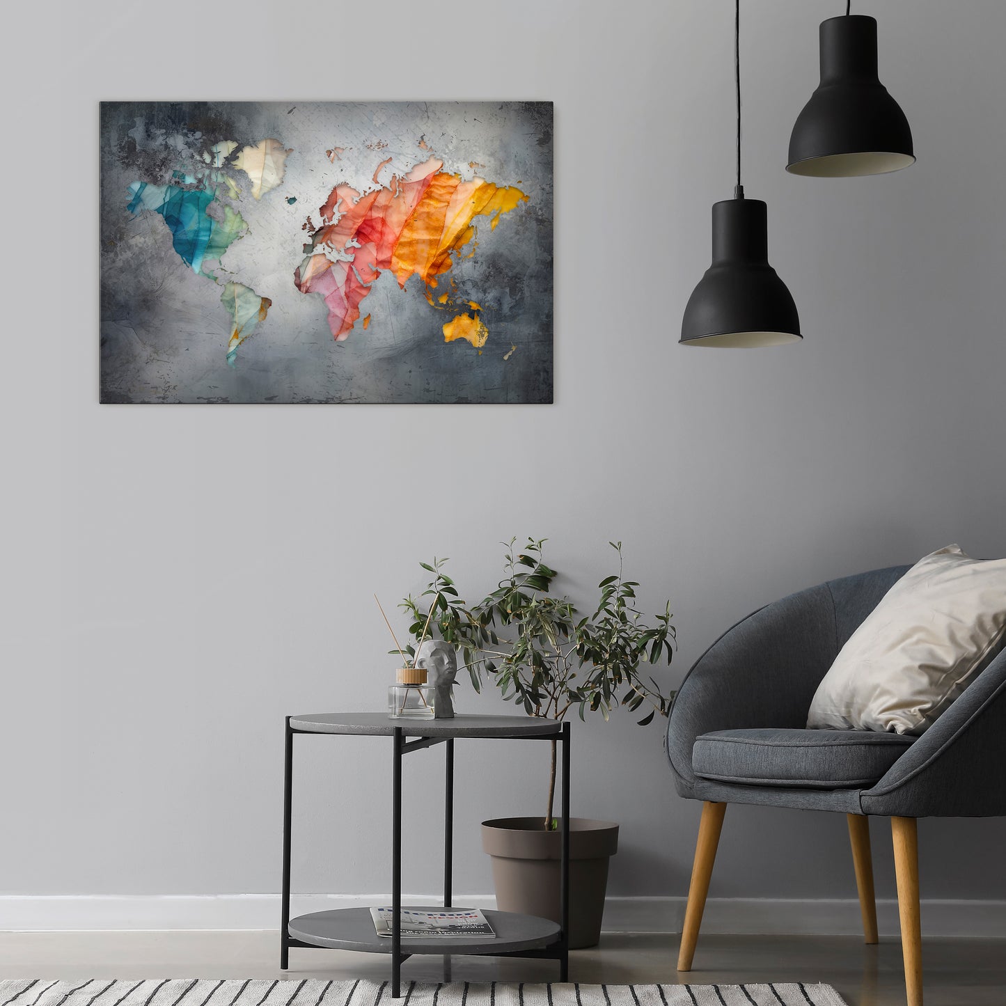 HARMONIOUS EARTH TONES Horizontal Canvas Print