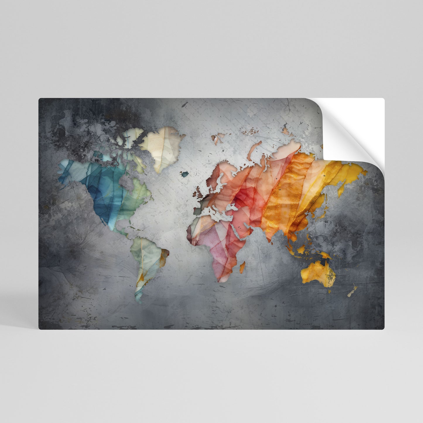 HARMONIOUS EARTH TONES Självhäftande Horisontell Poster