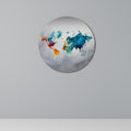FACETED WORLDVIEW Round Wall Art