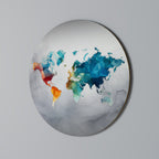 FACETED WORLDVIEW Round Wall Art