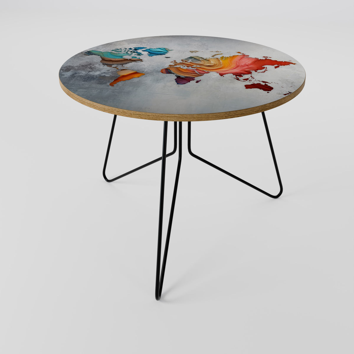 PAINTED CONTINENTS Soffbord